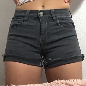 Express Black Jean Shorts 00
